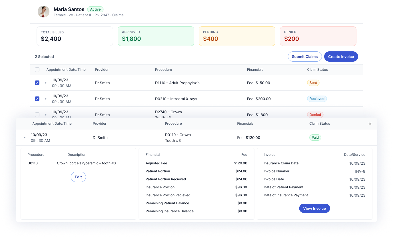 Submit and Track Claims Without Leaving the System